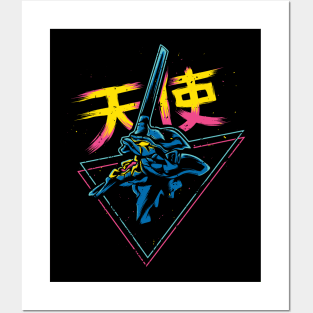 Retrowave Eva Posters and Art